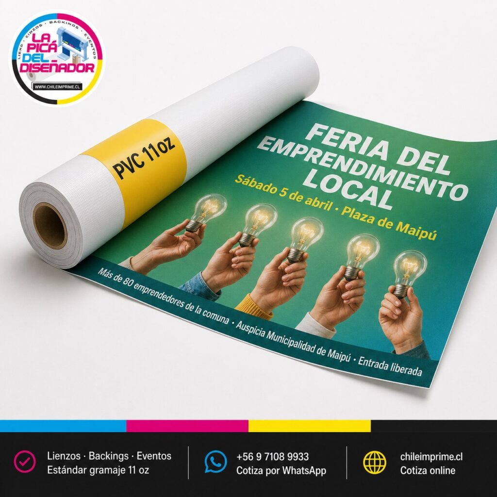 Impresión Tela PVC 11 Oz por Metro Cuadrado — Lienzos y Letreros Económicos