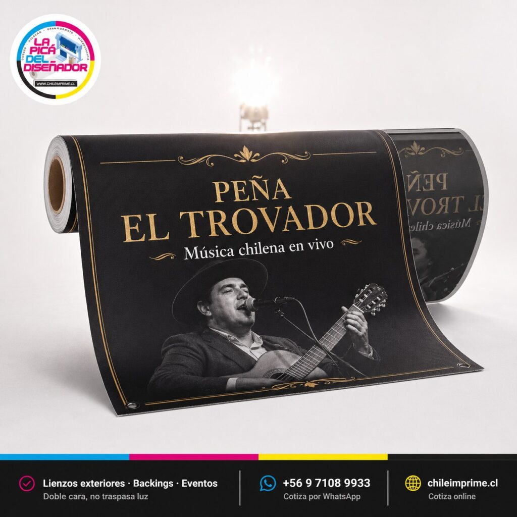 Impresión Tela PVC Blackout — Lienzos Doble Cara Sin Traspaso de Luz