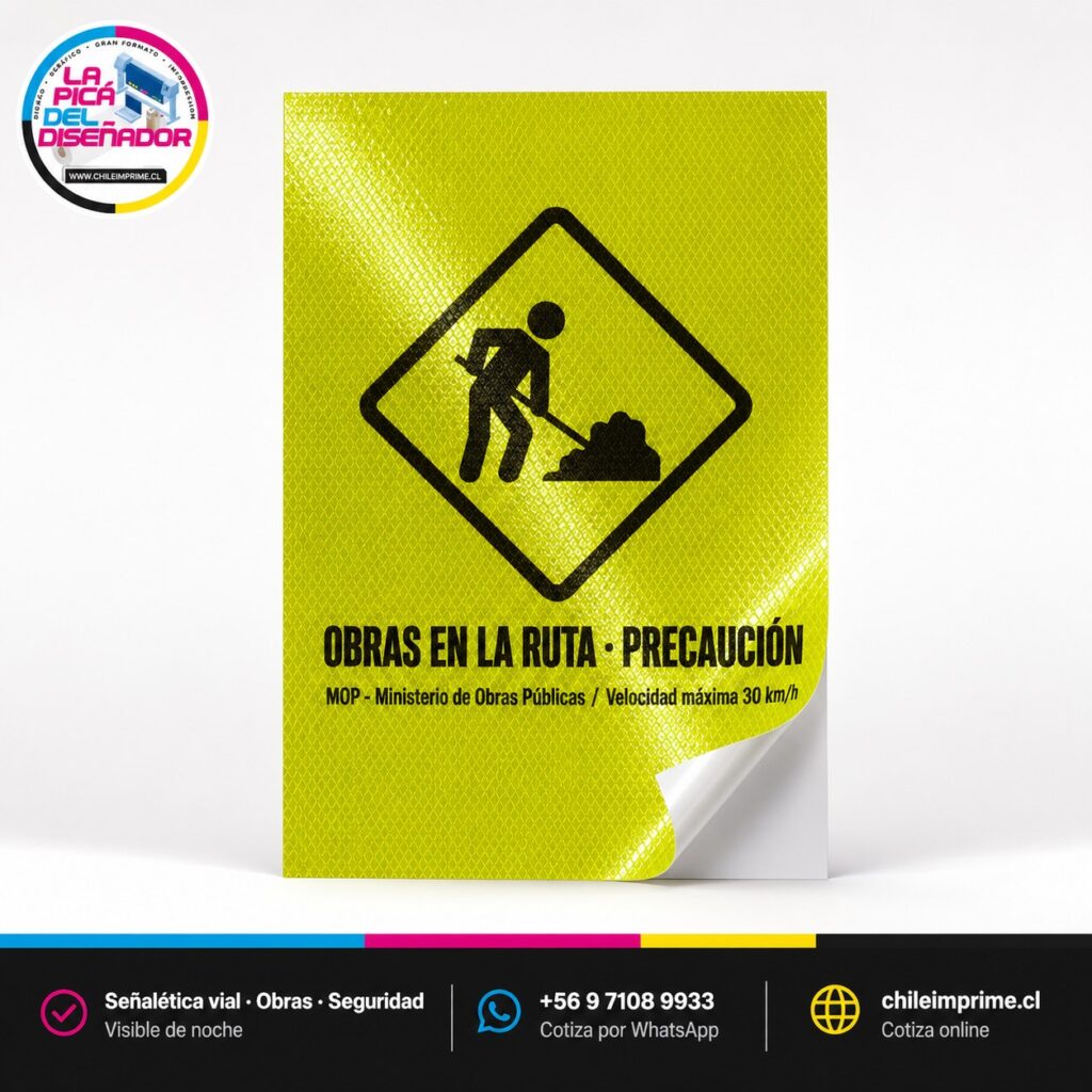 Impresión Vinilo Adhesivo Reflectante — Señalética y Seguridad Vial
