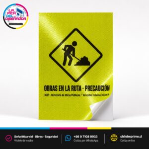 Impresión Vinilo Adhesivo Reflectante — Señalética y Seguridad Vial