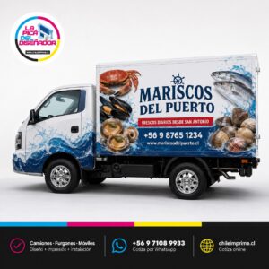 Rotulación de Vehículos en Vinilo Adhesivo a Medida — Camiones y Furgones — Servicio de Rotulación de Vehículos a Medida ChileImprime