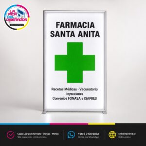 Impresión Back Light Banner Tela Translúcida — Letreros Retroiluminados — Impresión de Back Light Film y Banner para Letreros LED ChileImprime