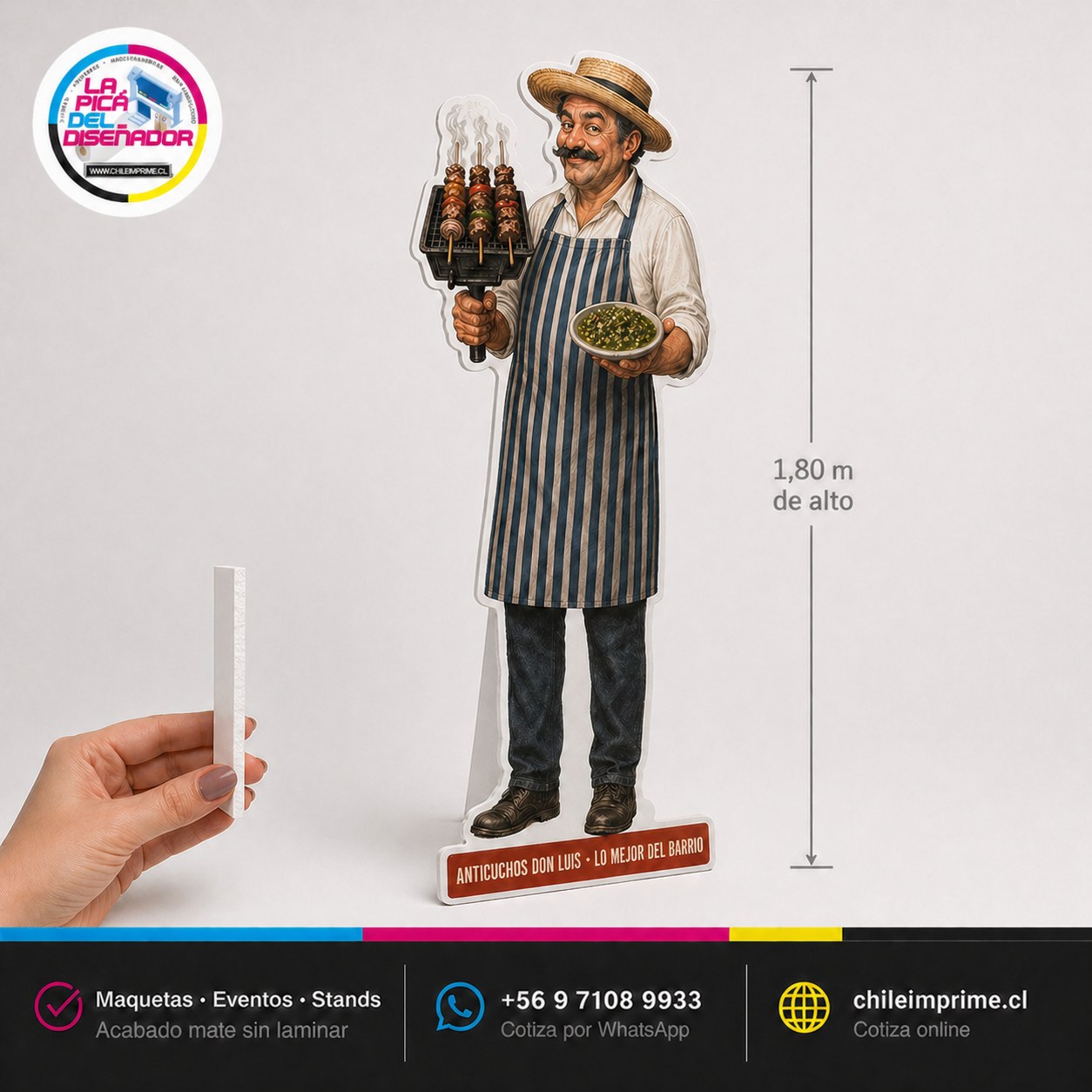 Foam 5mm Recortado a Medida — Figuras Mate, Maquetas y Eventos - La Imprenta más económica en Santiago - Metro El Parrón | La Pica del Diseñador
