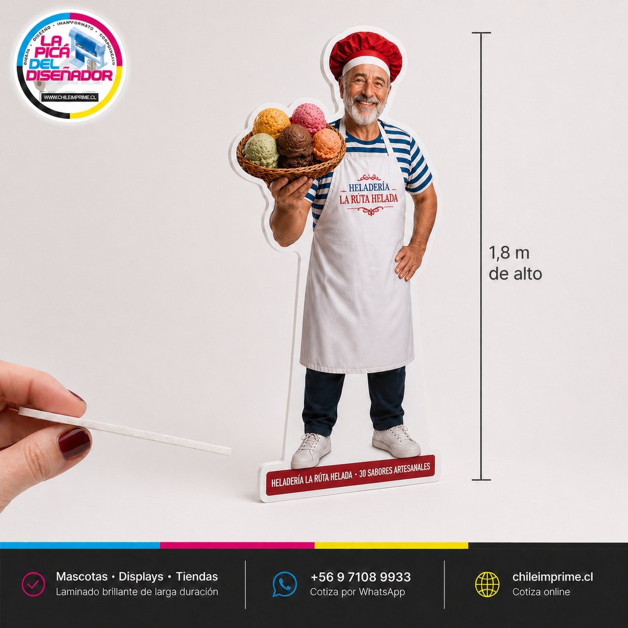 Foam 5mm Laminado Recortado a Medida — Figuras, Displays y Tiendas - La Imprenta más económica en Santiago - Metro El Parrón | La Pica del Diseñador