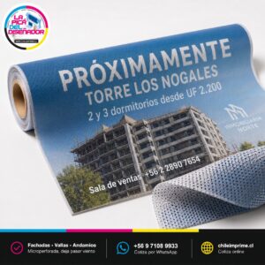 Tela Mesh Microperforada por Metro Cuadrado — Fachadas y Vallas